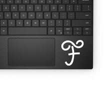 Load image into Gallery viewer, Letter F Sticker - italic