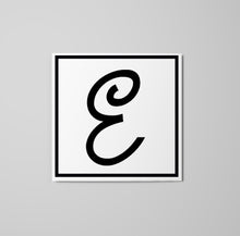 Load image into Gallery viewer, Letter E Sticker - italic