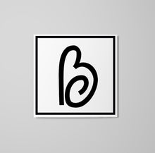 Load image into Gallery viewer, Letter B Sticker - italic