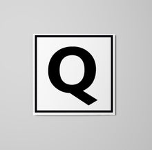 Load image into Gallery viewer, Letter Q Sticker