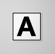 Load image into Gallery viewer, Letter A Sticker