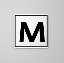 Load image into Gallery viewer, Letter M Sticker