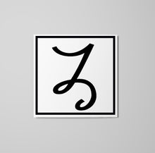 Load image into Gallery viewer, Letter Z Sticker - italic